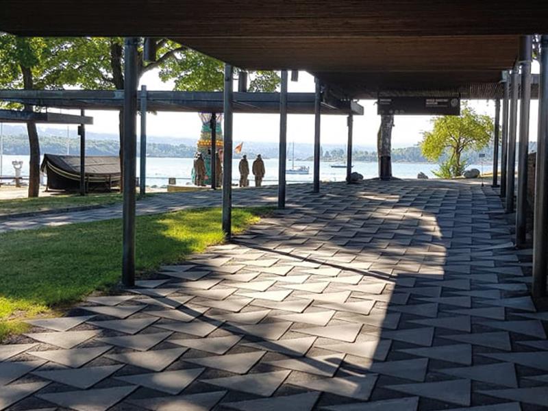 Outdoor area at the Norwegian Maritime Museum
