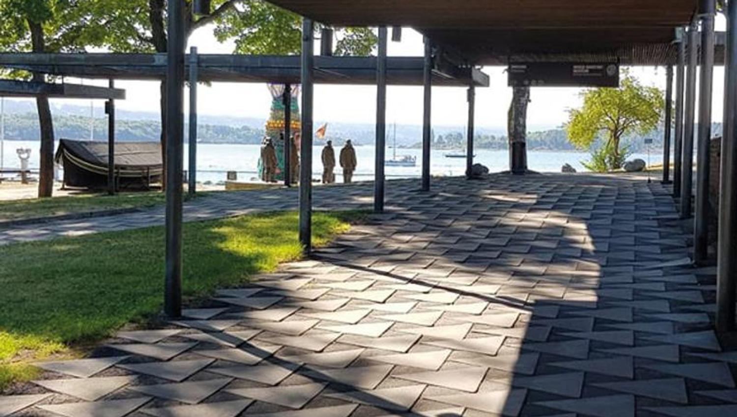 Outdoor area at the Norwegian Maritime Museum