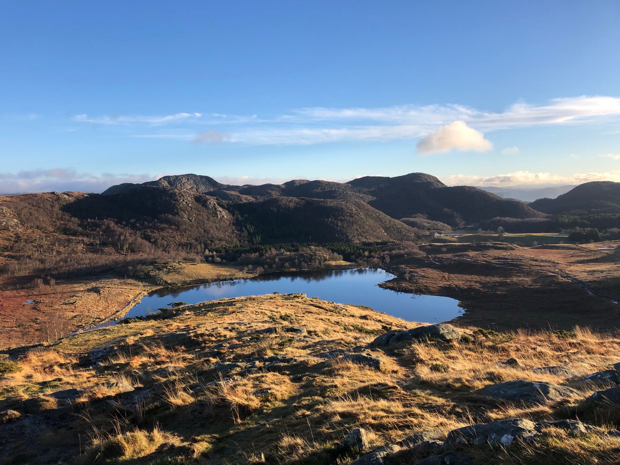 The trip goes along one of many lakes in Sandnes