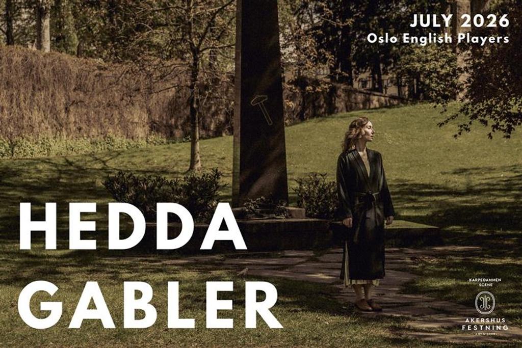 Poster for Hedda Gabler with photo of a woman