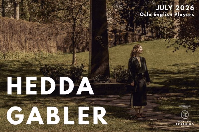 Poster for Hedda Gabler with photo of a woman