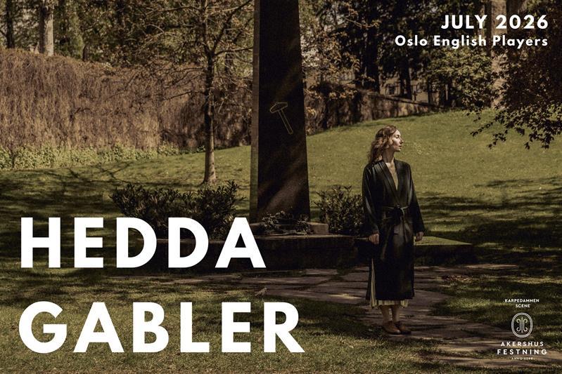 Poster for Hedda Gabler with photo of a woman