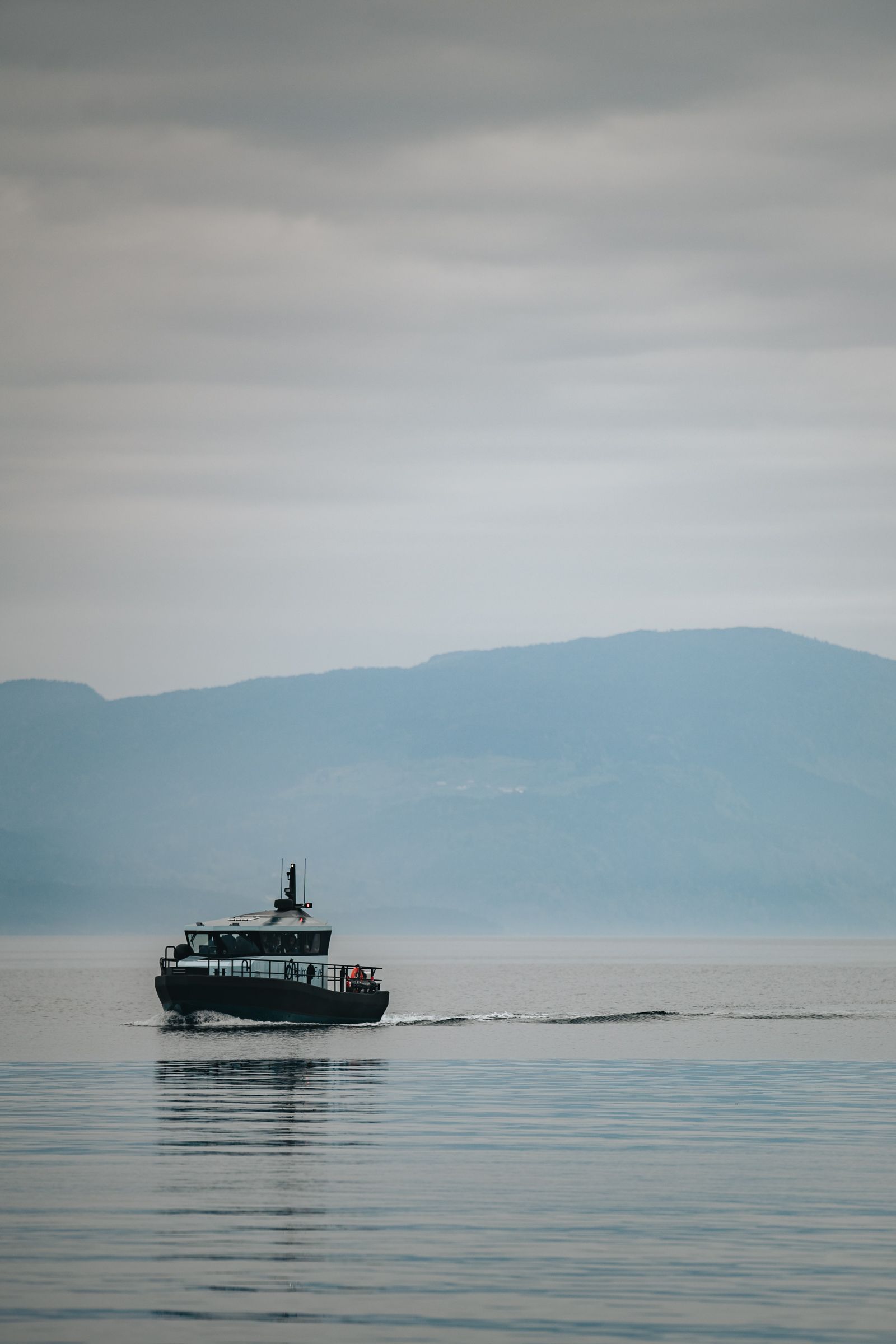 A boat on the Hardangerfjord