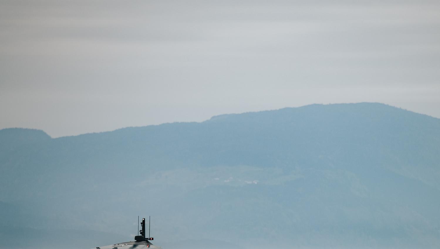 A boat on the Hardangerfjord