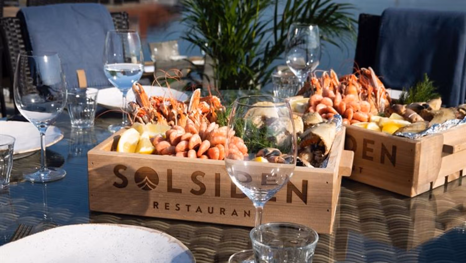 Seafood served at Solsiden