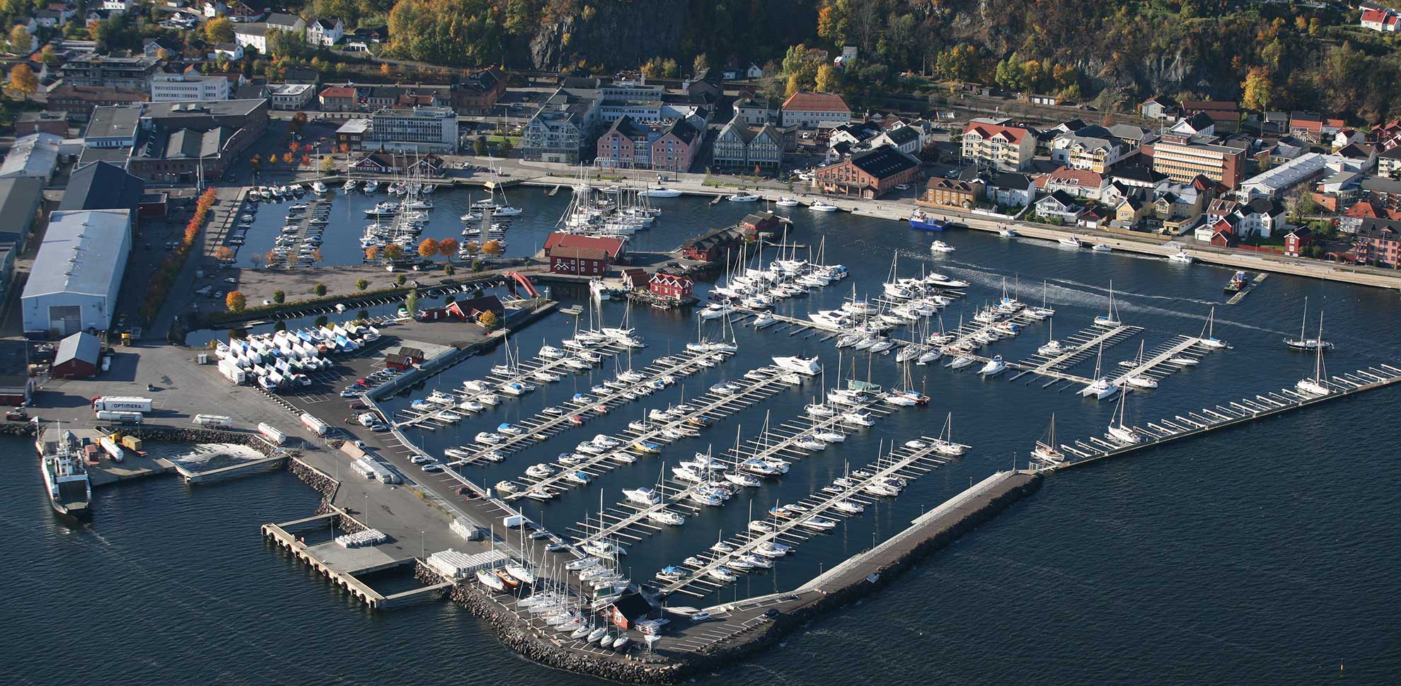 Overview of the marina