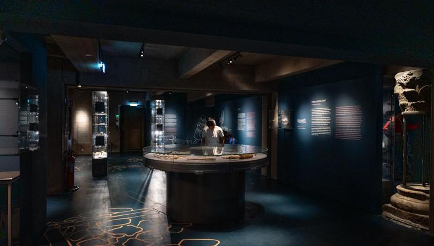 The exhibition Below ground at Bryggens Museum