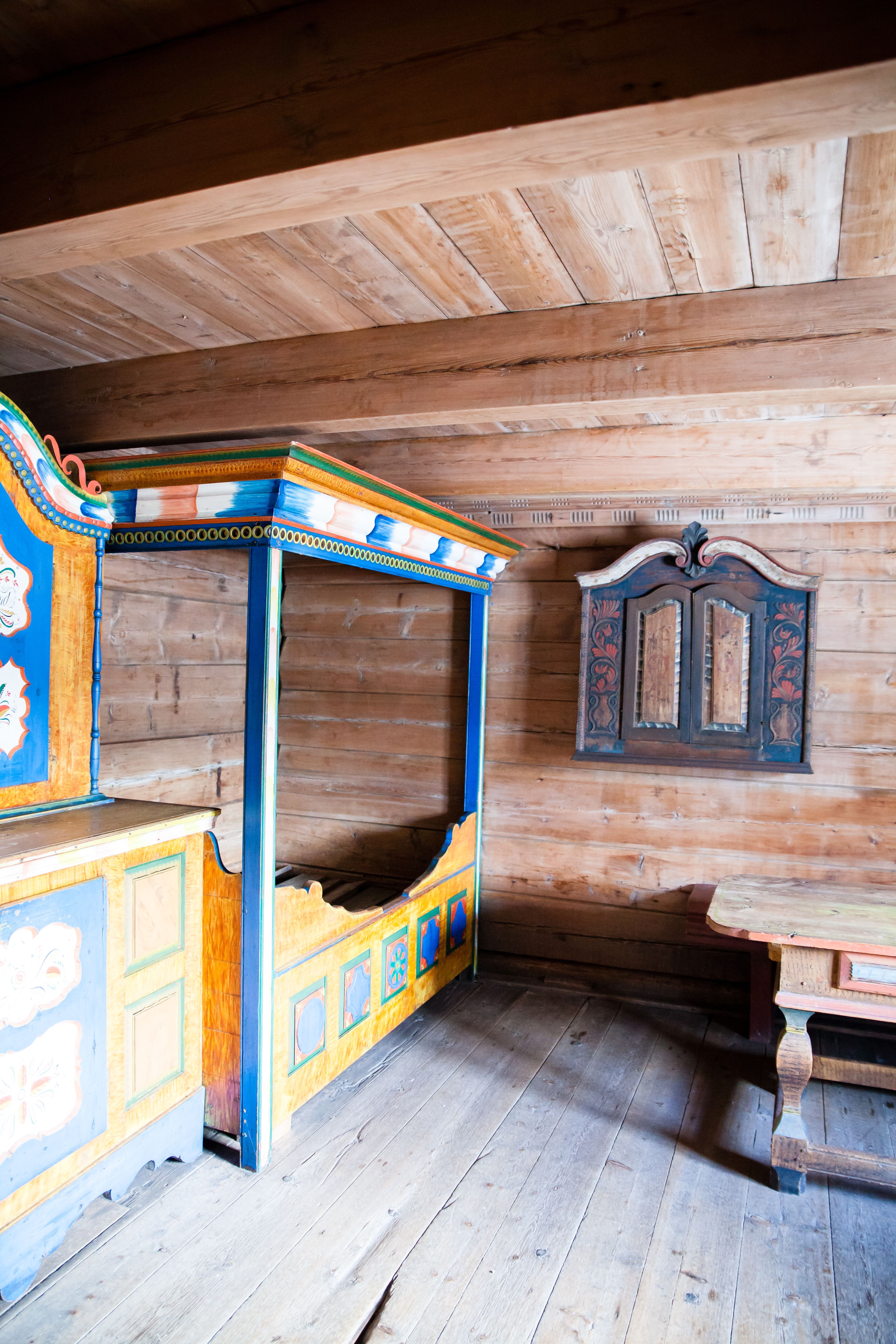 Marnardal Museum and Mjålandsstova, wooden bed
