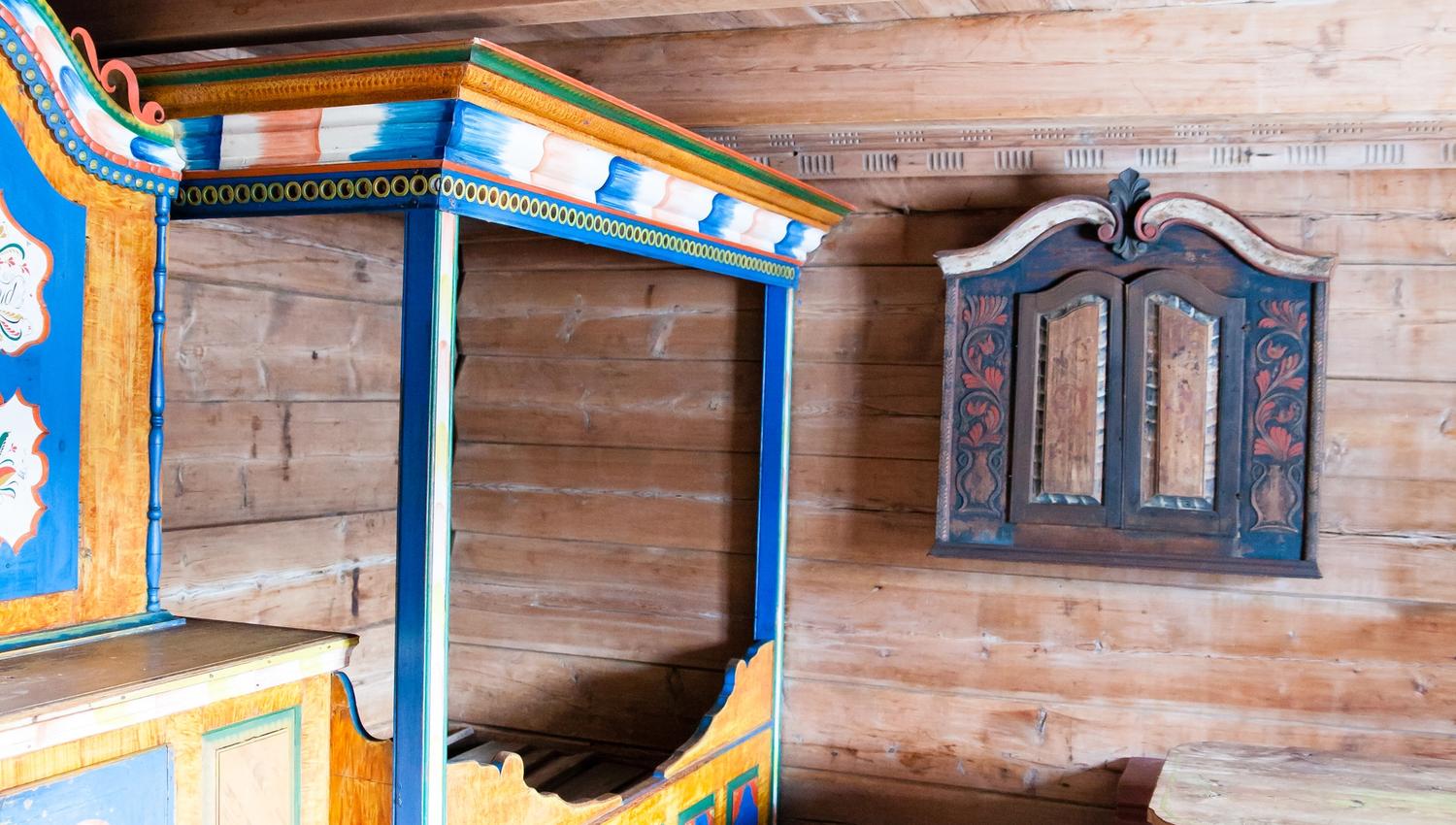 Marnardal Museum and Mjålandsstova, wooden bed