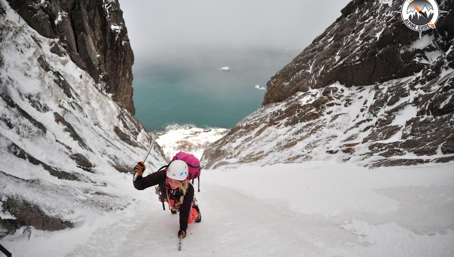 Alpine Ice Climbing with a IFMGA certified Mountain Guide