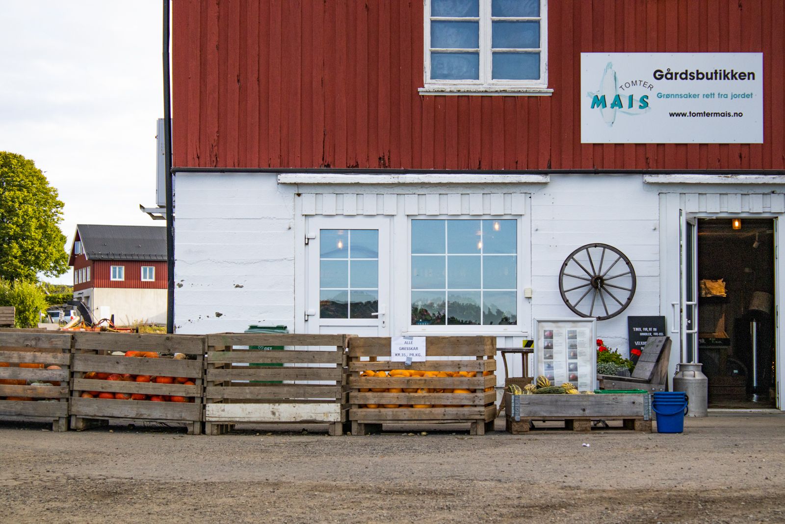 Gårdsbutikken til Haneborg gård (Tomtermais)