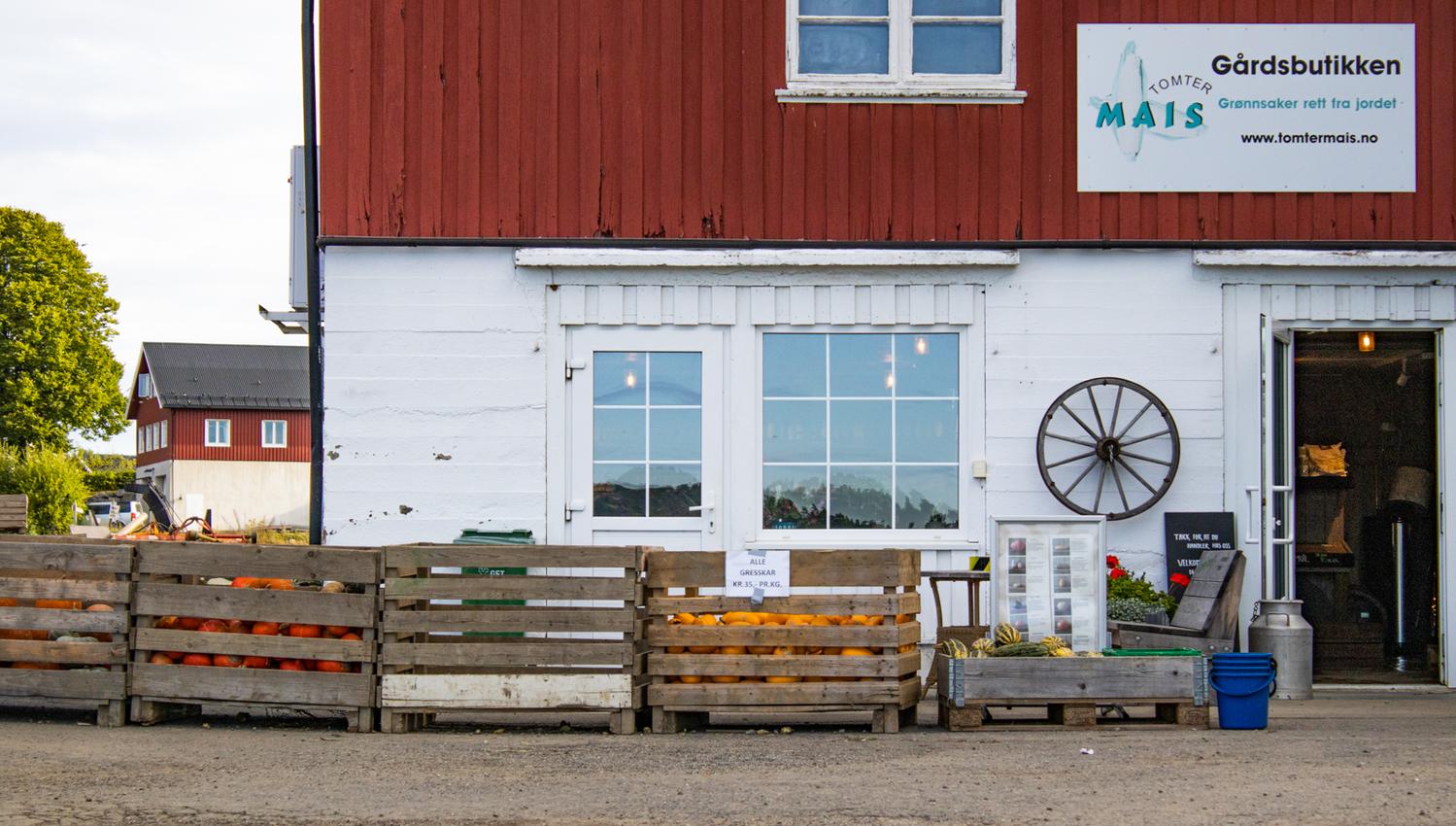 Gårdsbutikken til Haneborg gård (Tomtermais)