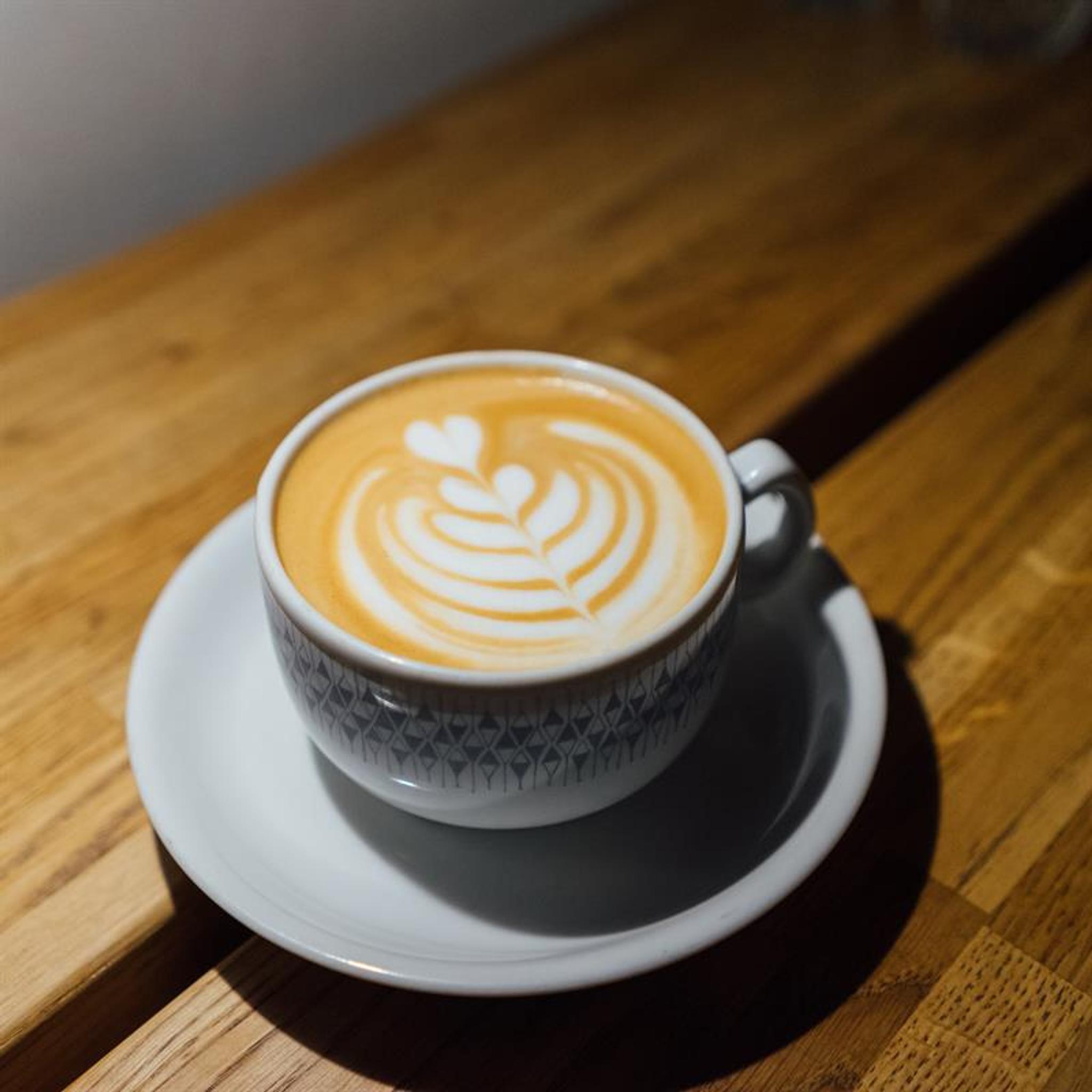 kaffee med hjerte på