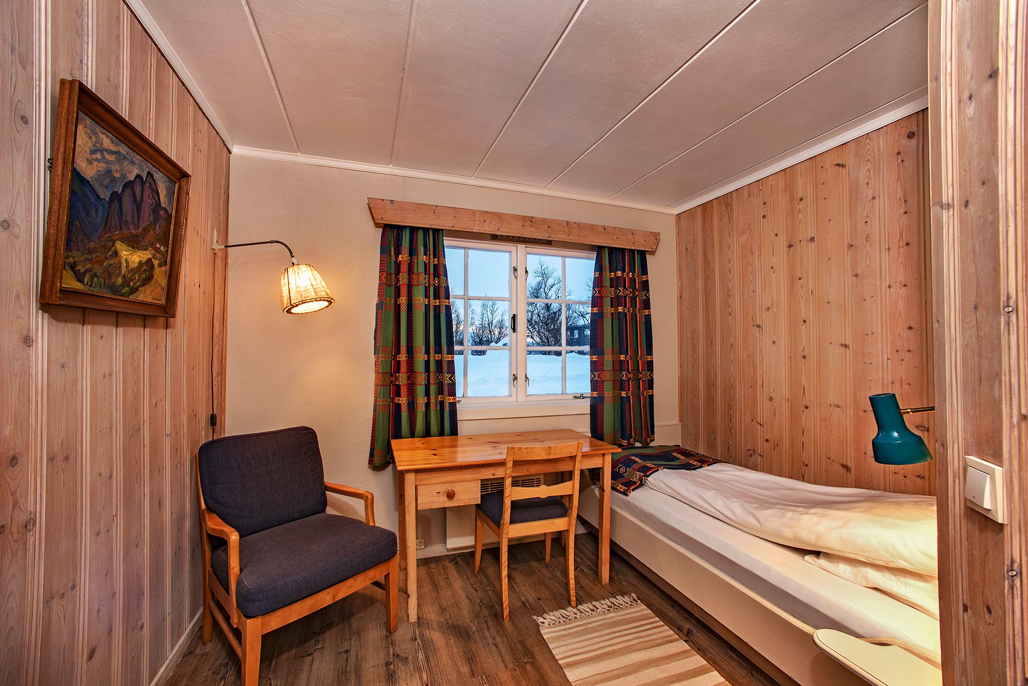 View into a single room at Venabu Fjellhotell