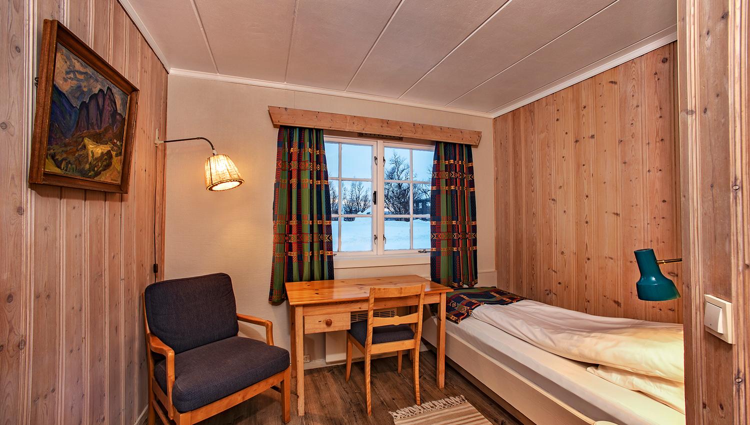 View into a single room at Venabu Fjellhotell