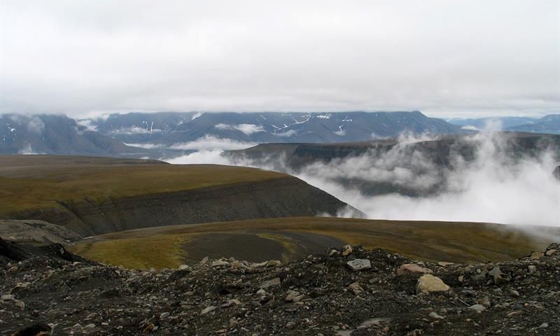 Mountains covered by low clouds and mist