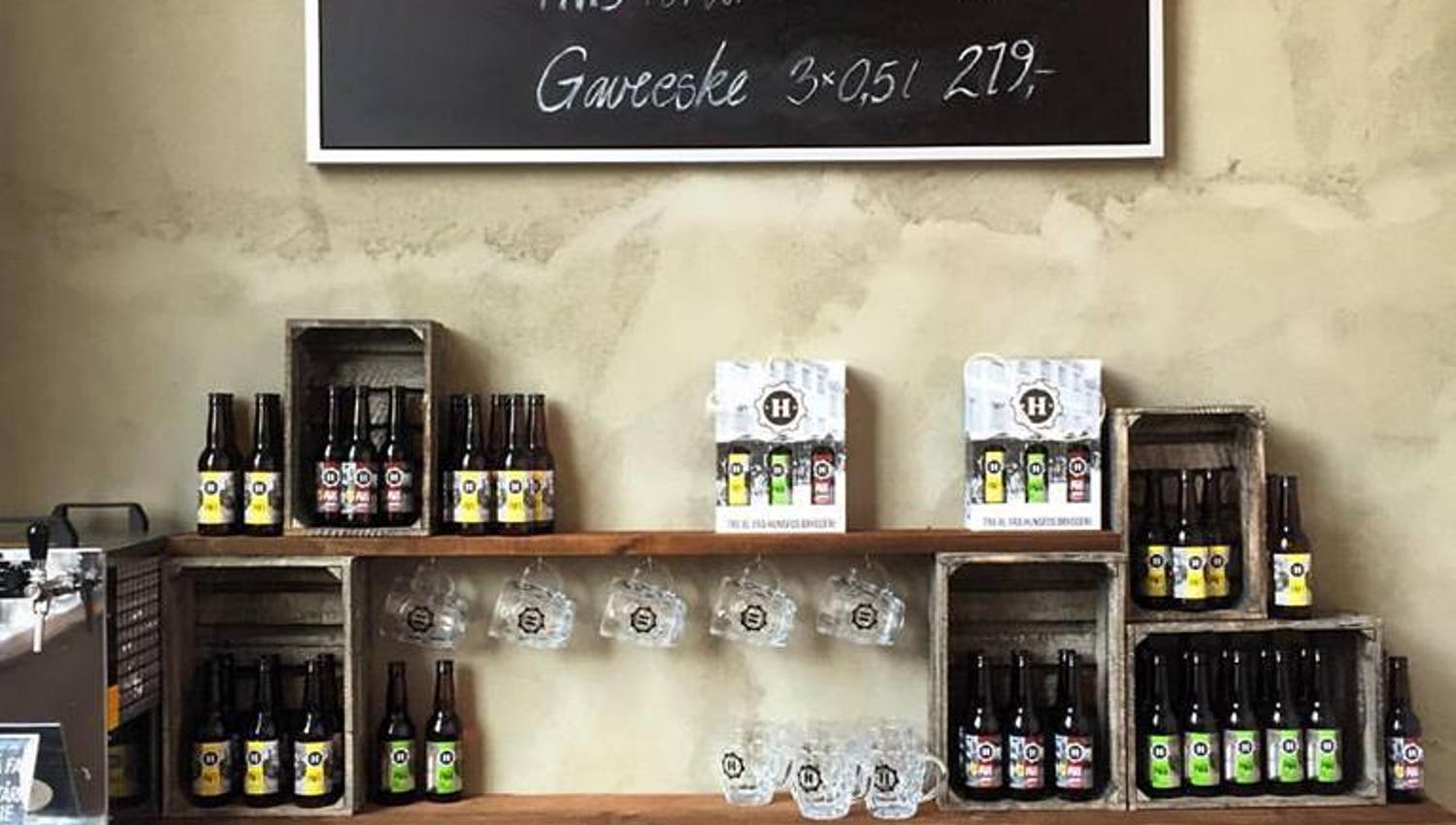 Hunsfos Bryggeri butikk