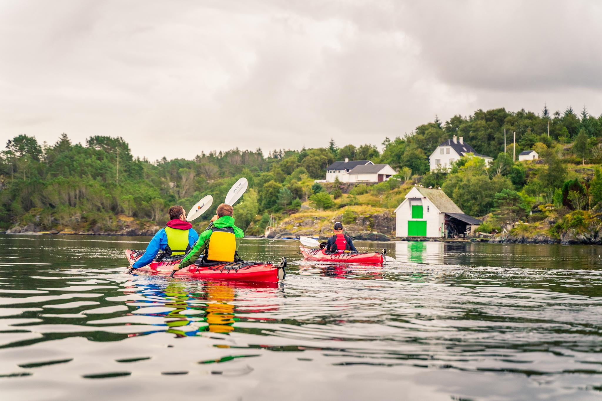 Guided kayak trip in Øygarden