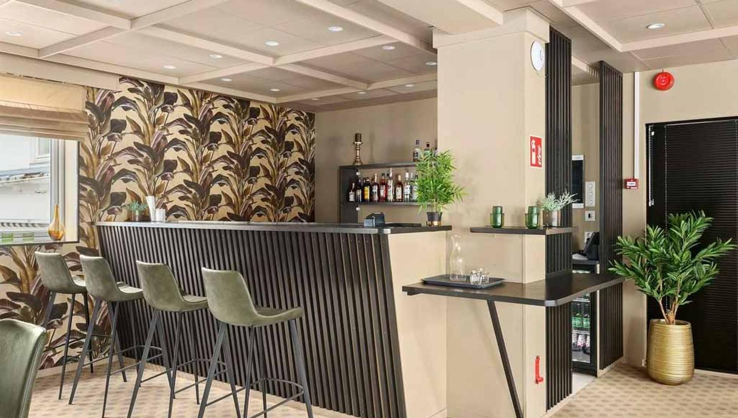 Modern bar where you can socialize and relax with refreshments.