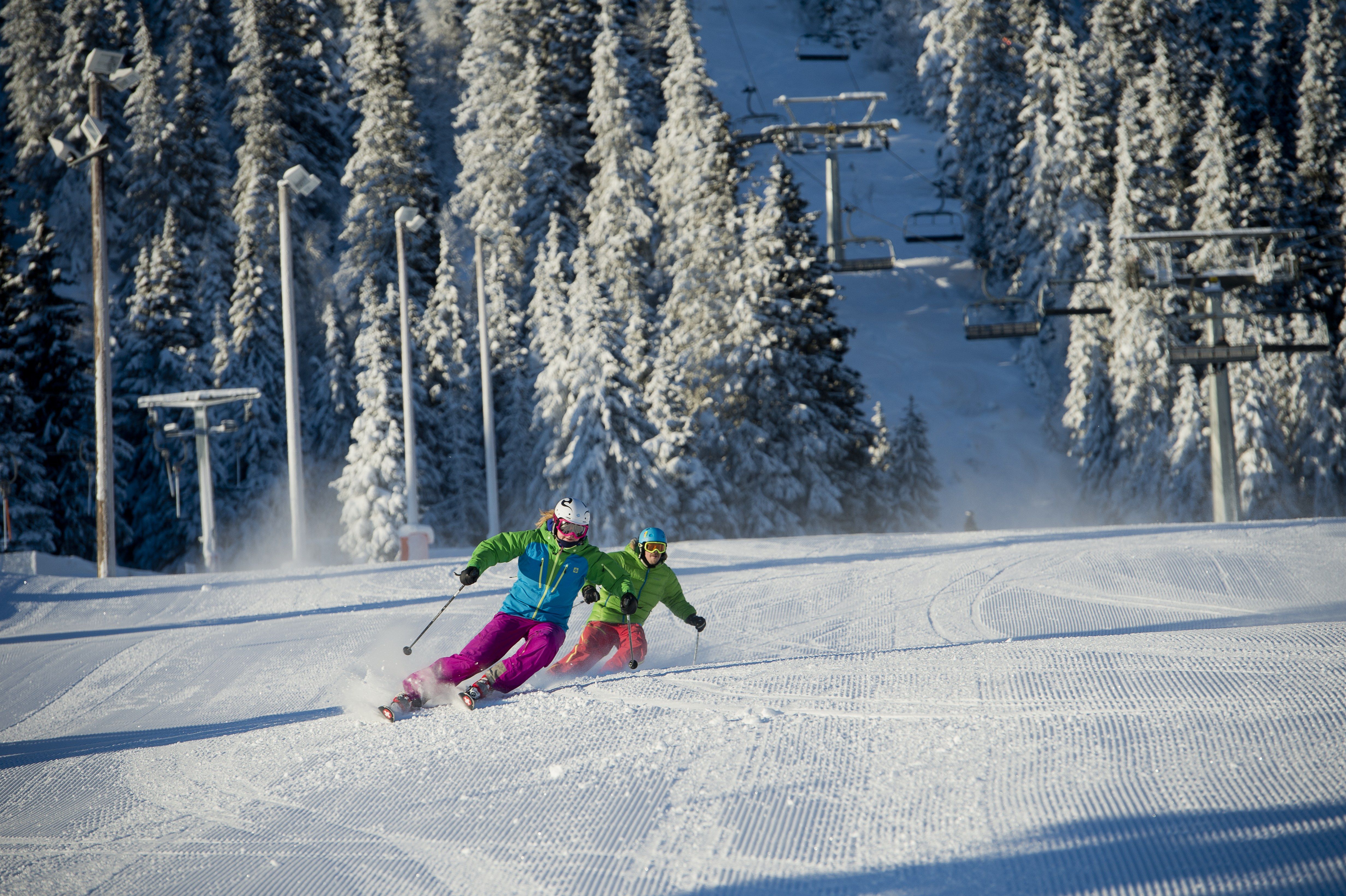 Alpine skiing in Kvitfjell