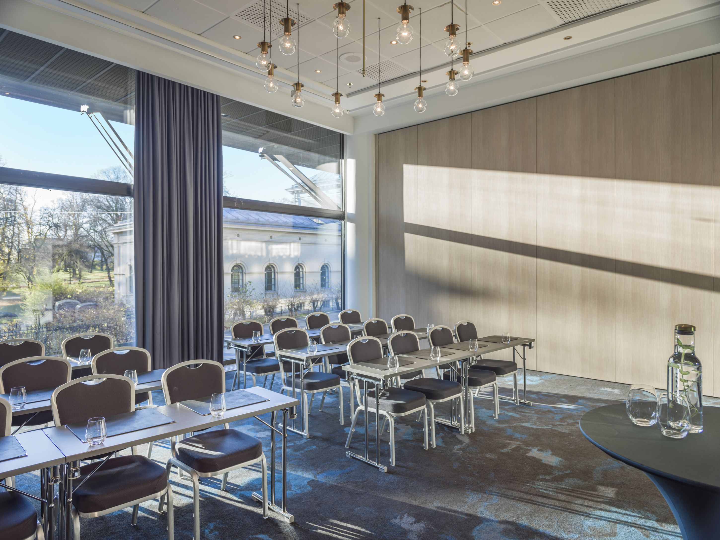 Meeting room in classroom configuration 