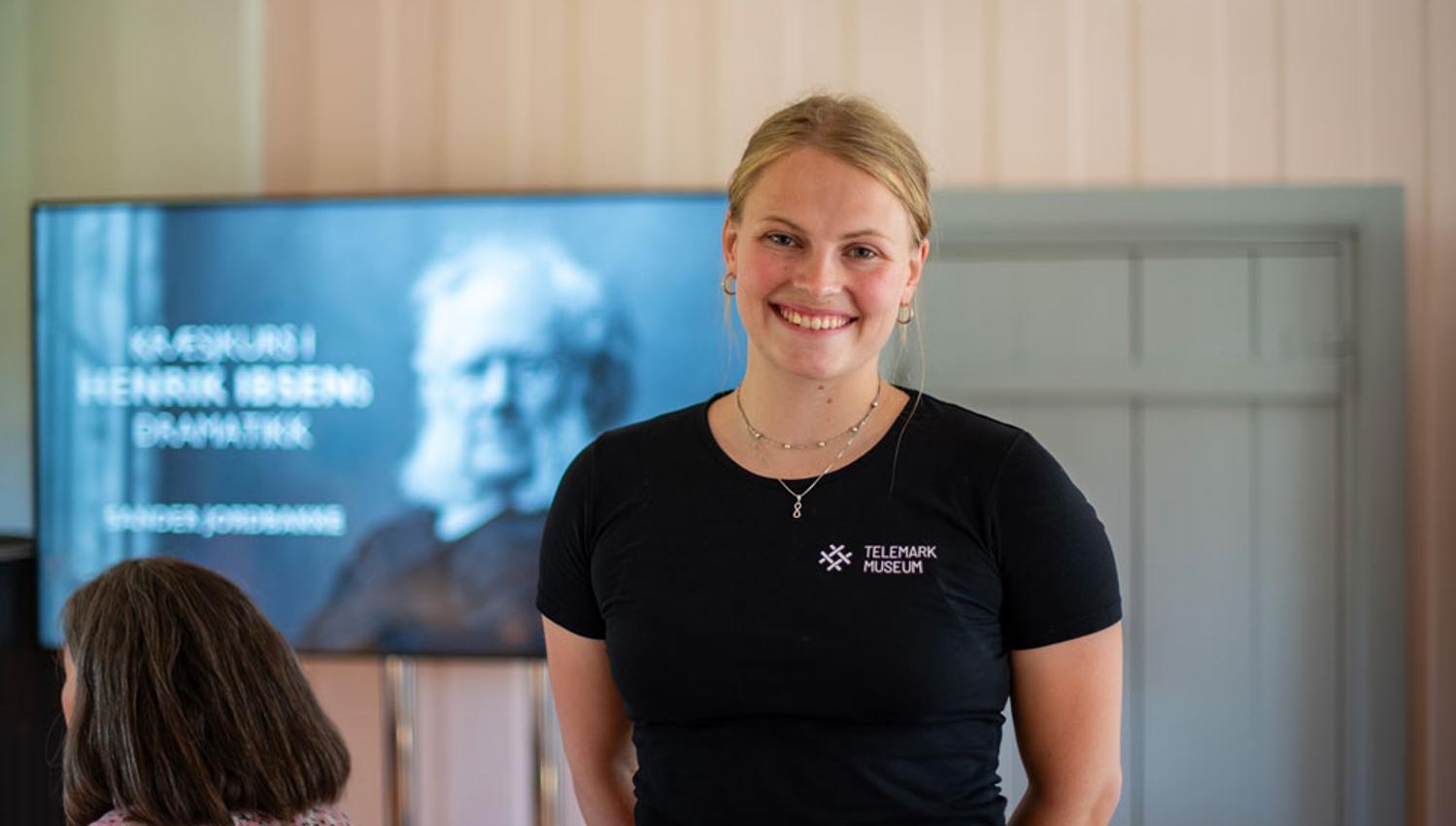 employe at the Henrik Ibsen museum in Skien