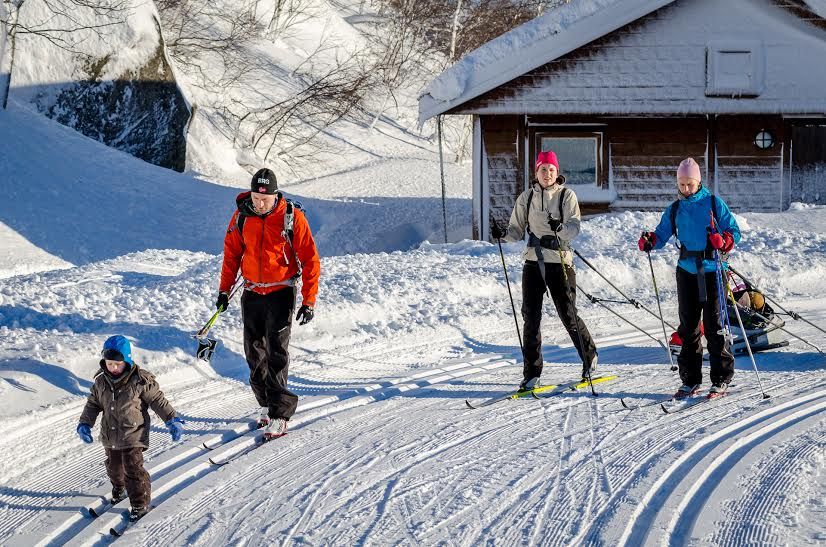 Familie på Langrenns tur, Ljosland