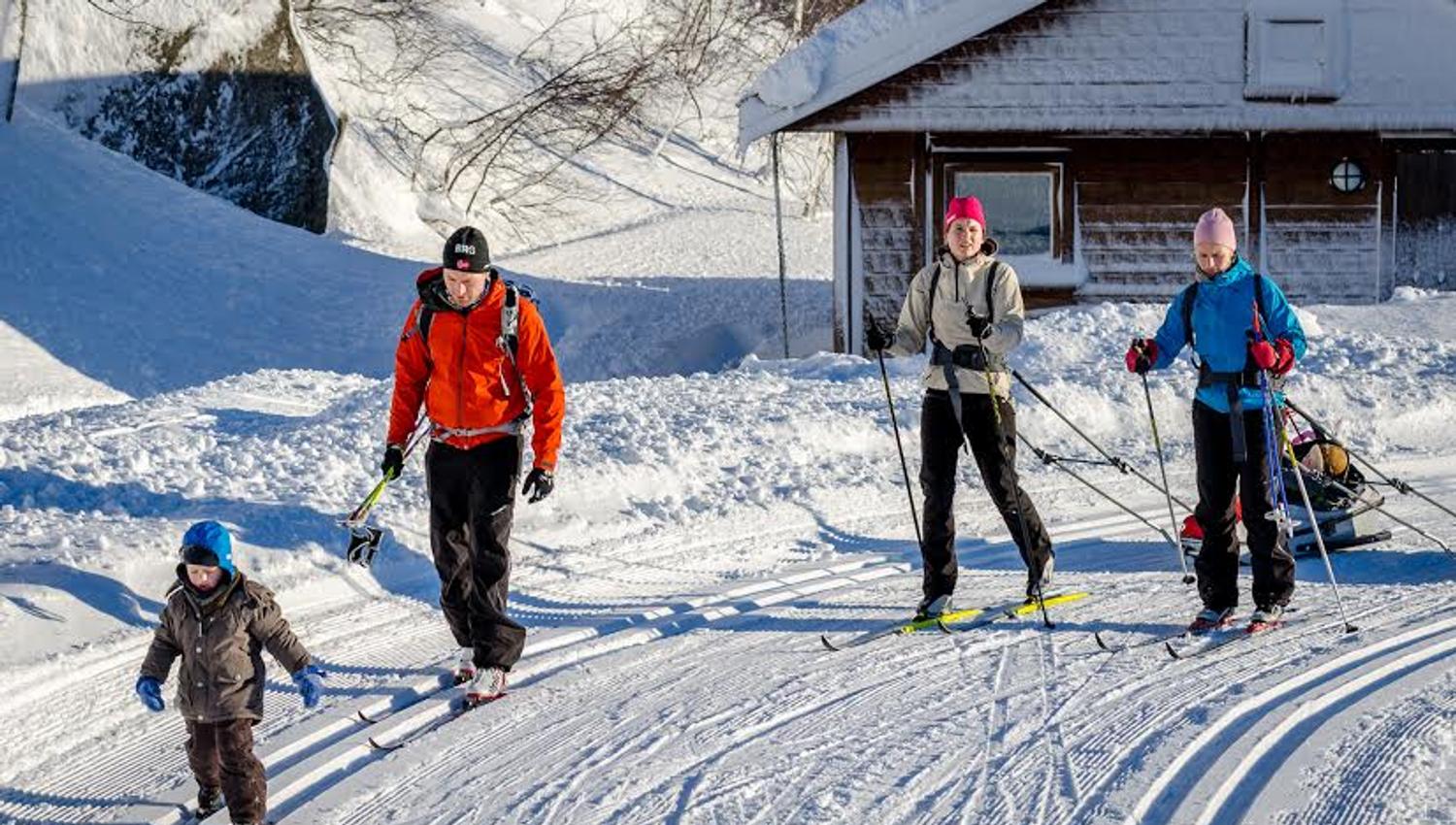 Familie på Langrenns tur, Ljosland