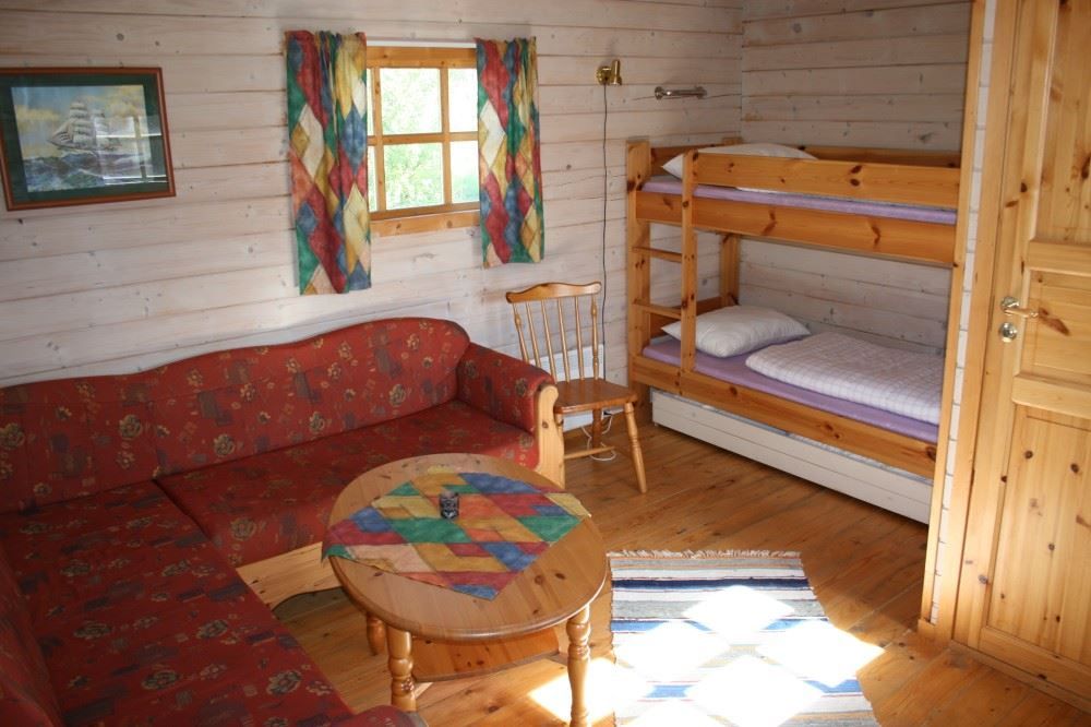 open plan, sleeping and living room.