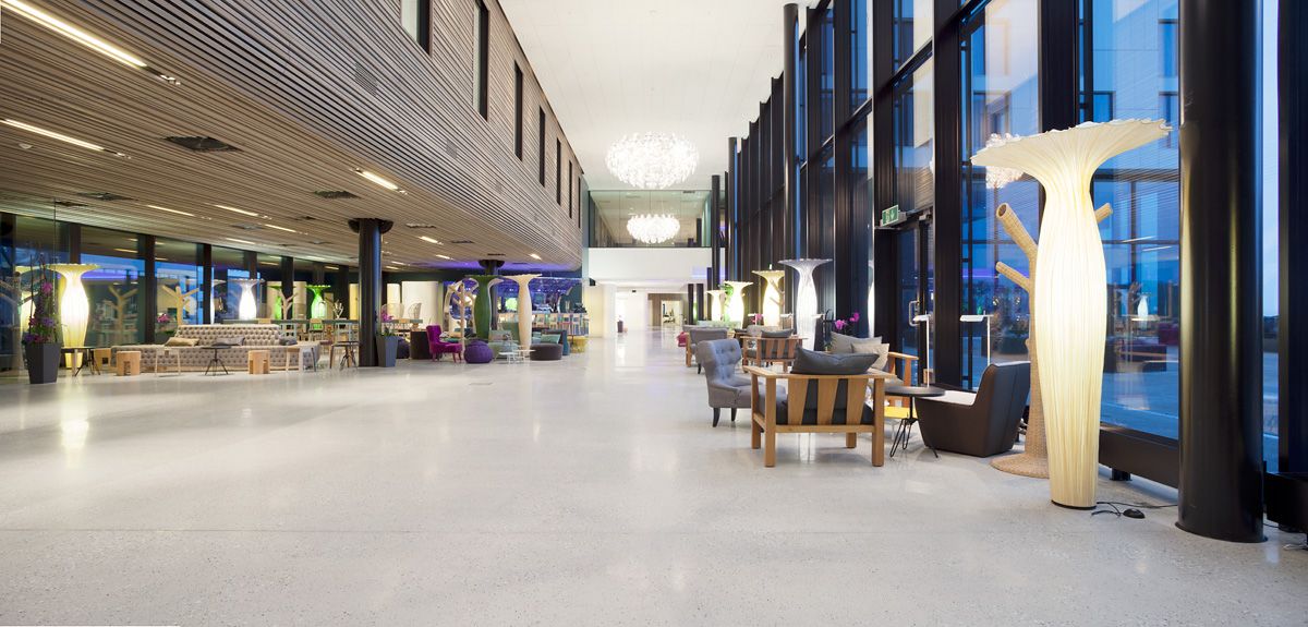 spacious and bright communal areas with seating 