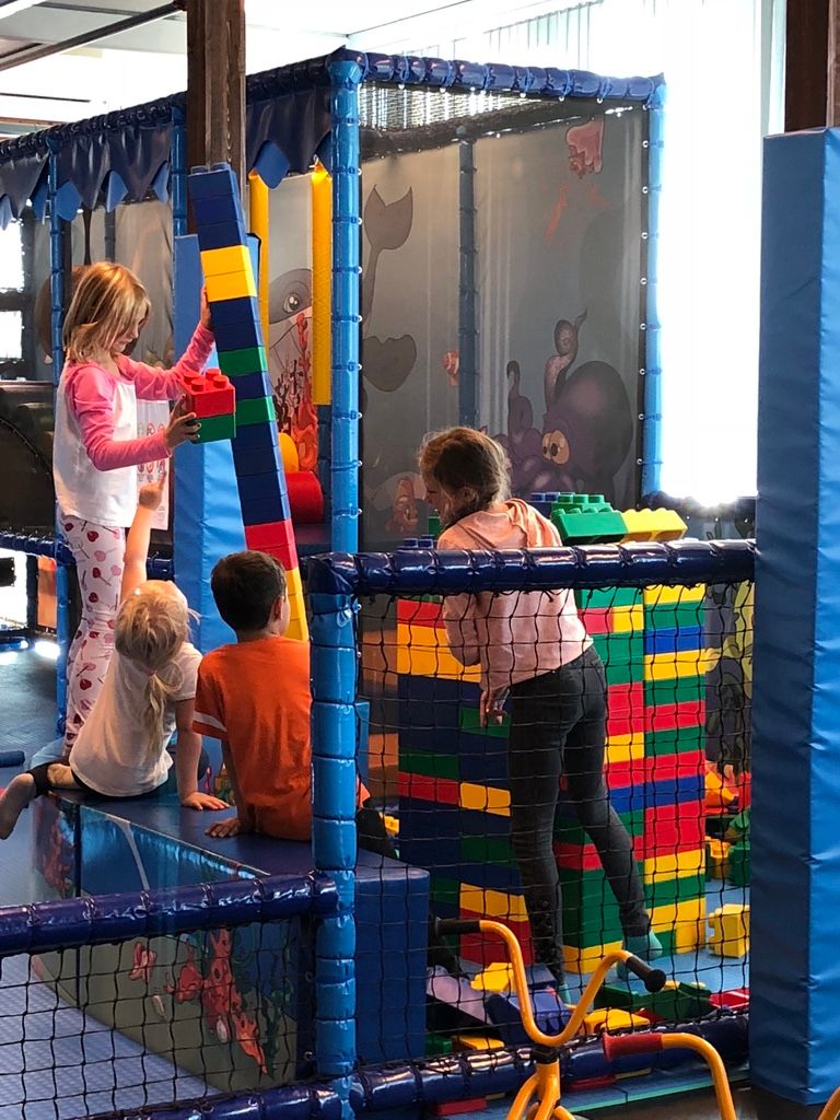 Children play in a playground