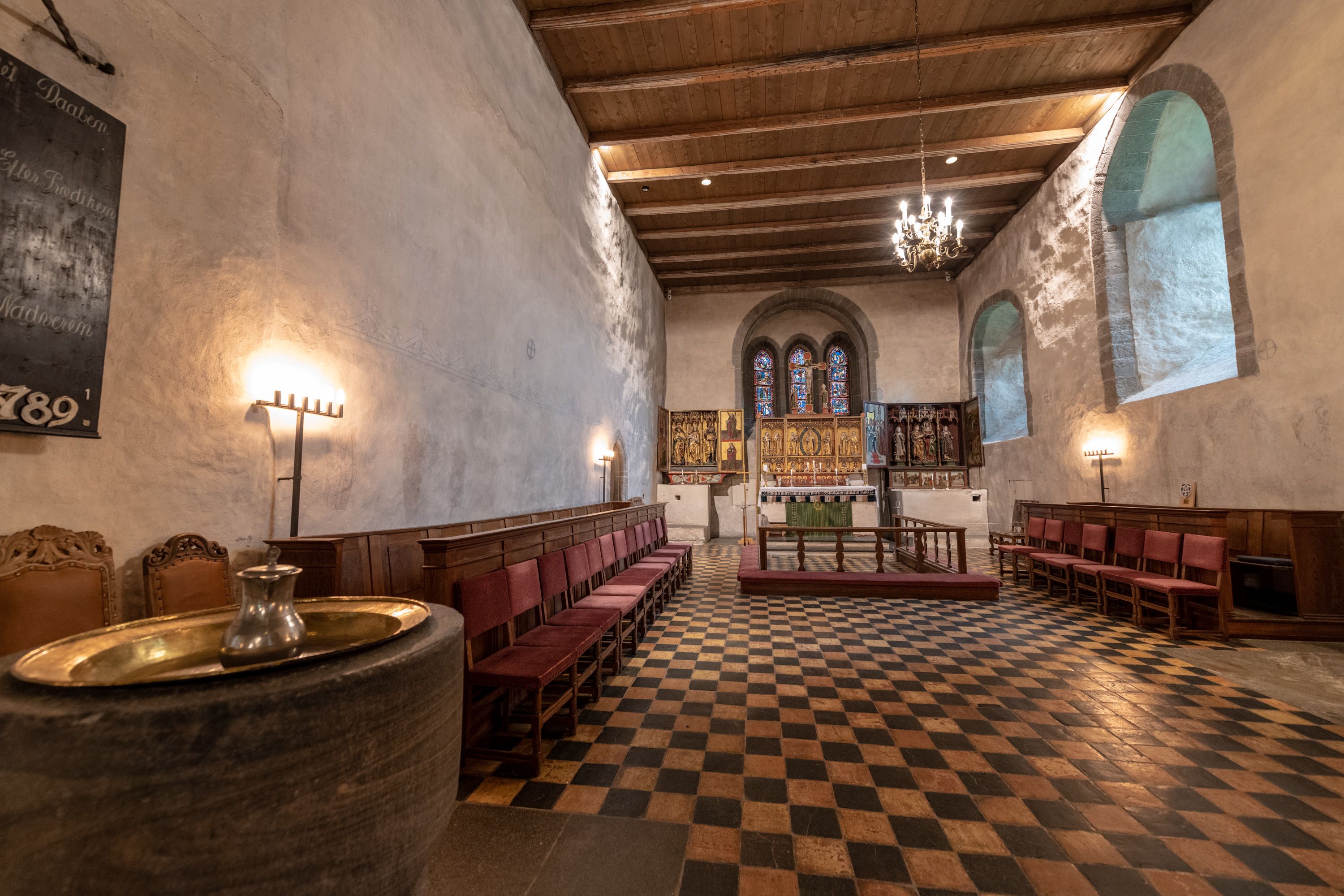 Arcticoncepts-Harstad-Trondenes medieval church-baptism-alters-old-foto Dag Roland