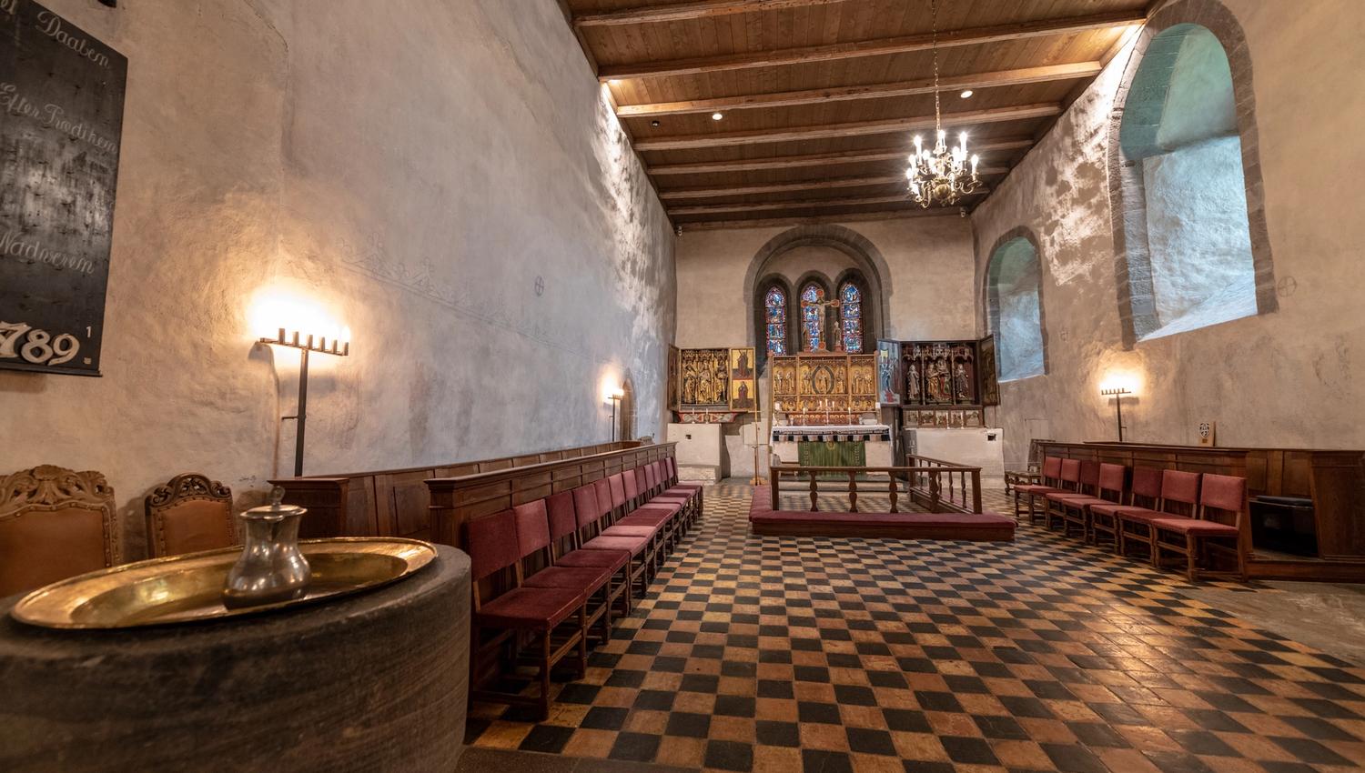 Arcticoncepts-Harstad-Trondenes medieval church-baptism-alters-old-foto Dag Roland