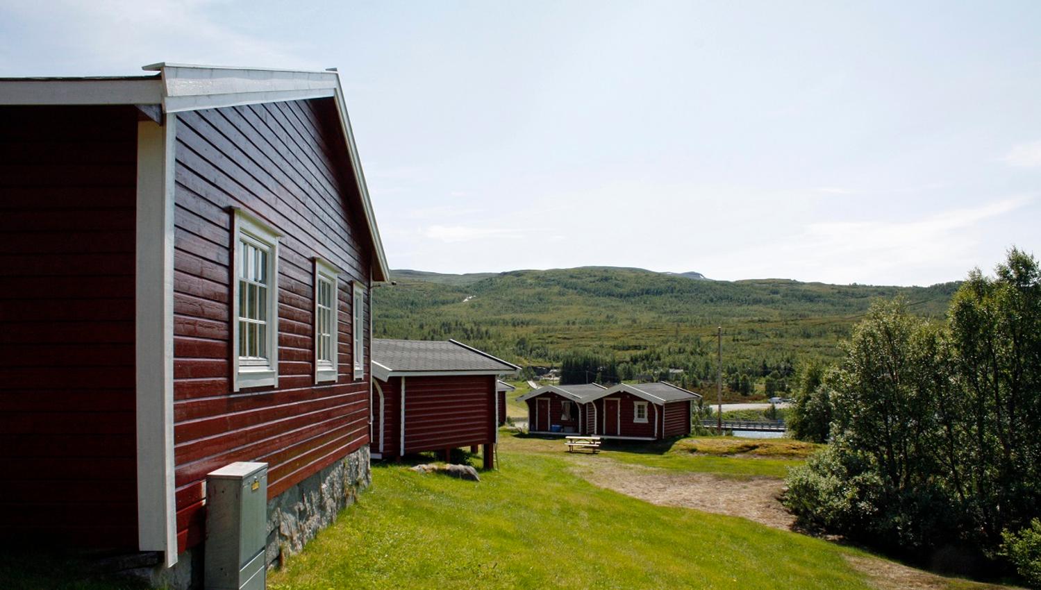 View of some of the cabins.