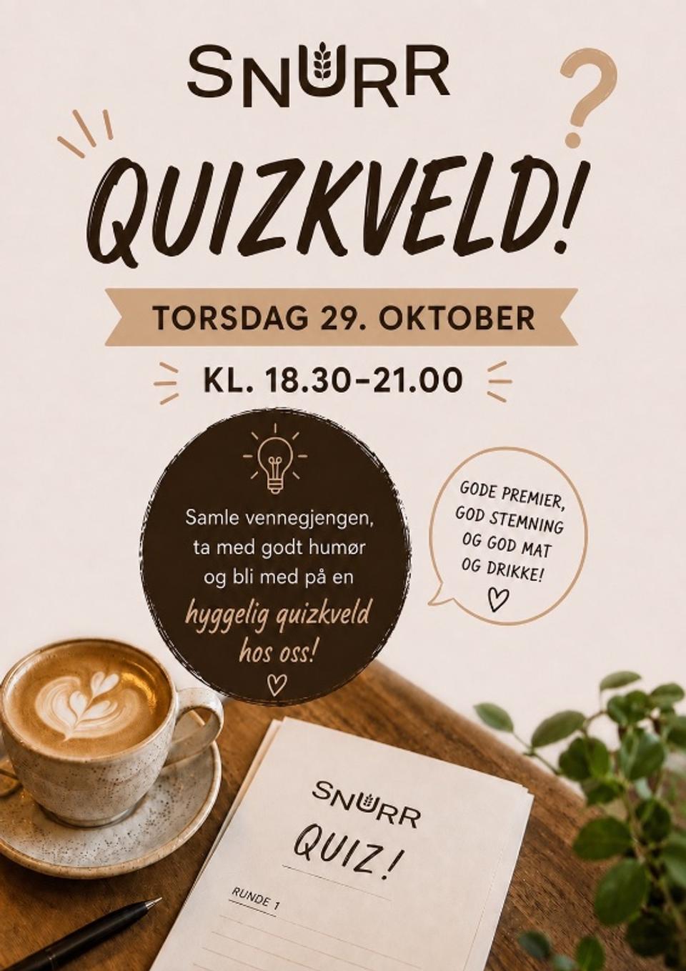 Quiz night October 29th