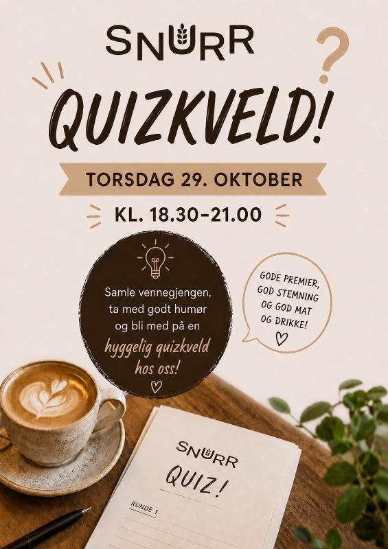 Quiz night October 29th