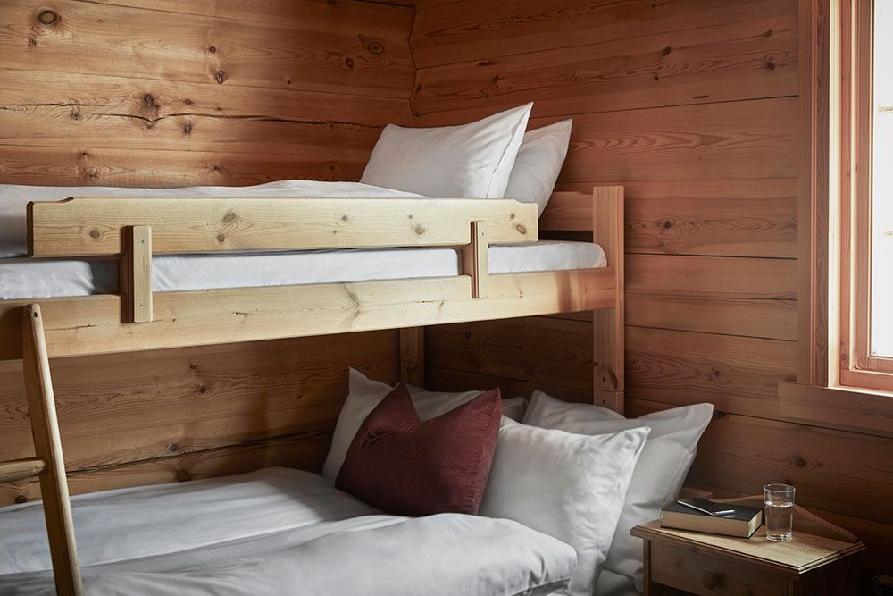 bunk bed in cabin to Gaustablikk Fjellresort