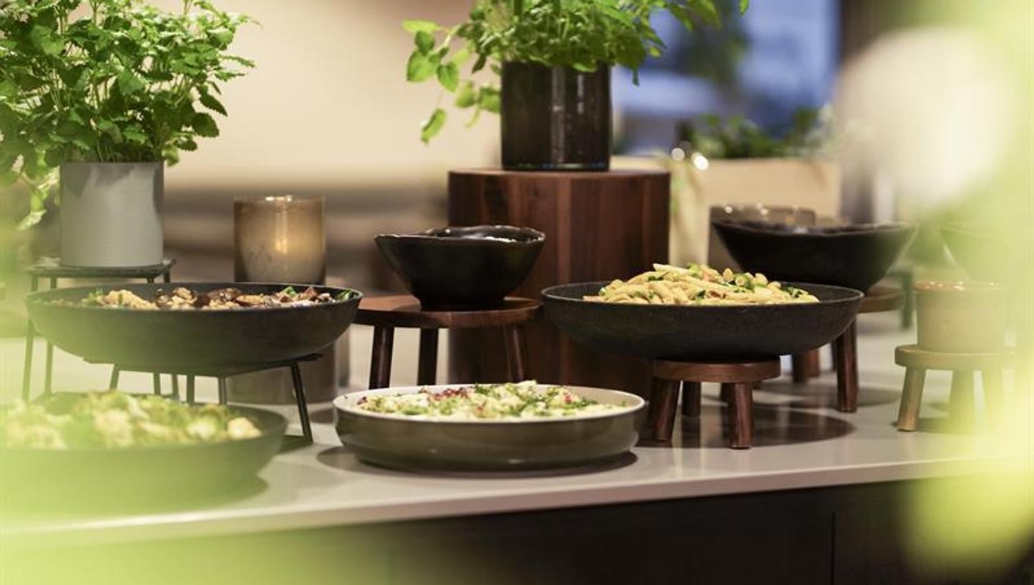 evening buffet at the Home Hotel Bryggeparken