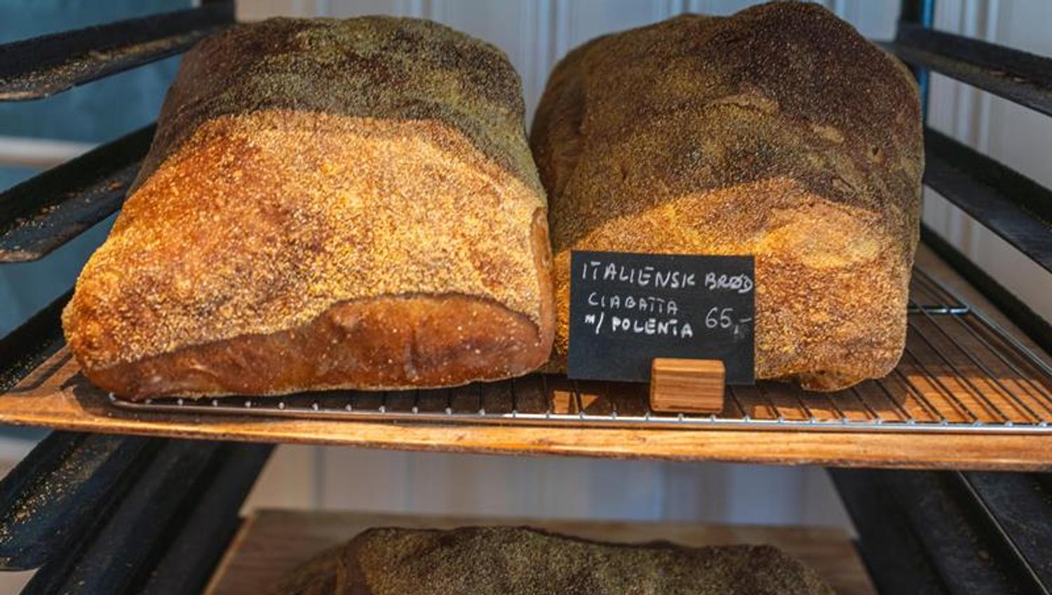 A tray with sourdough bread.