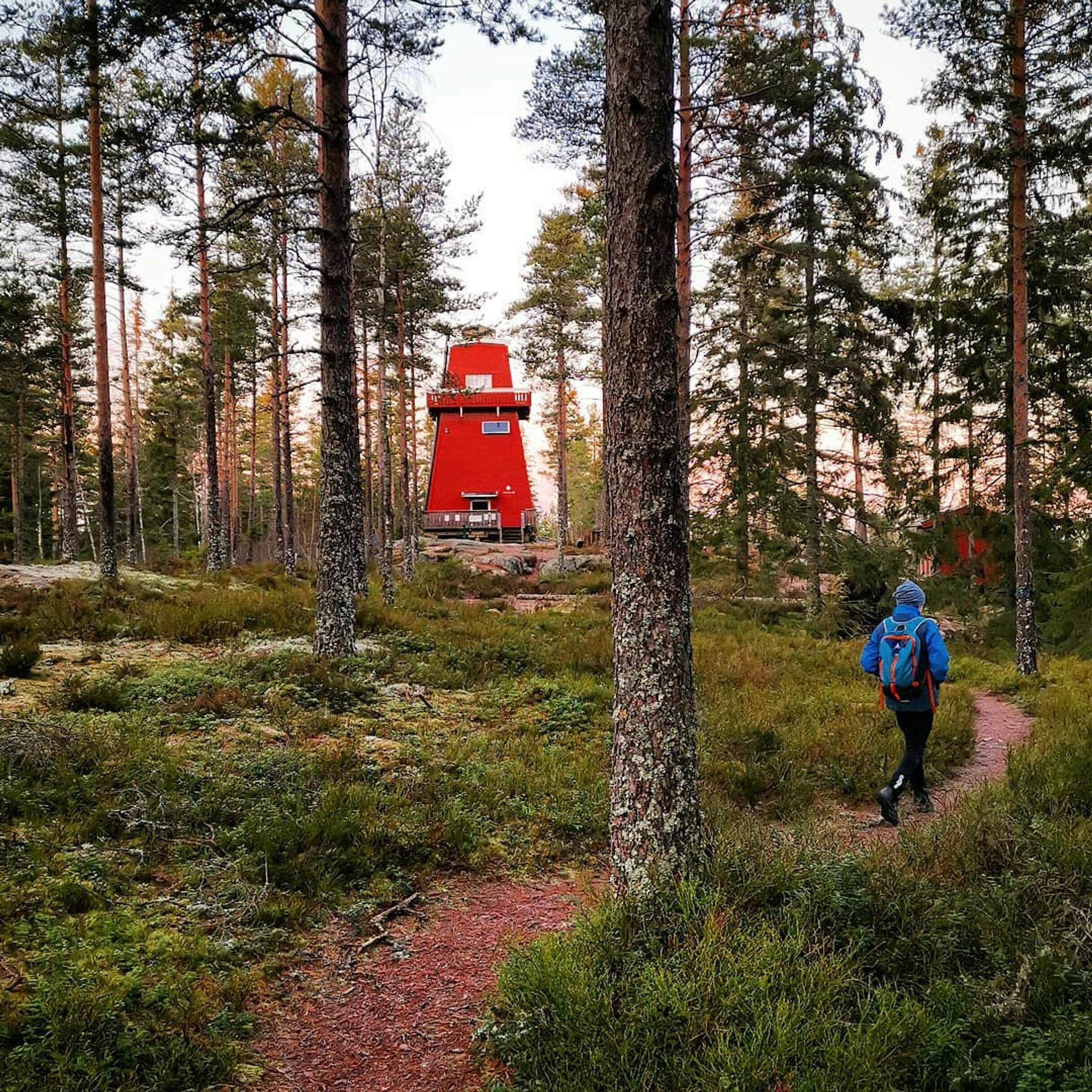 a red tower