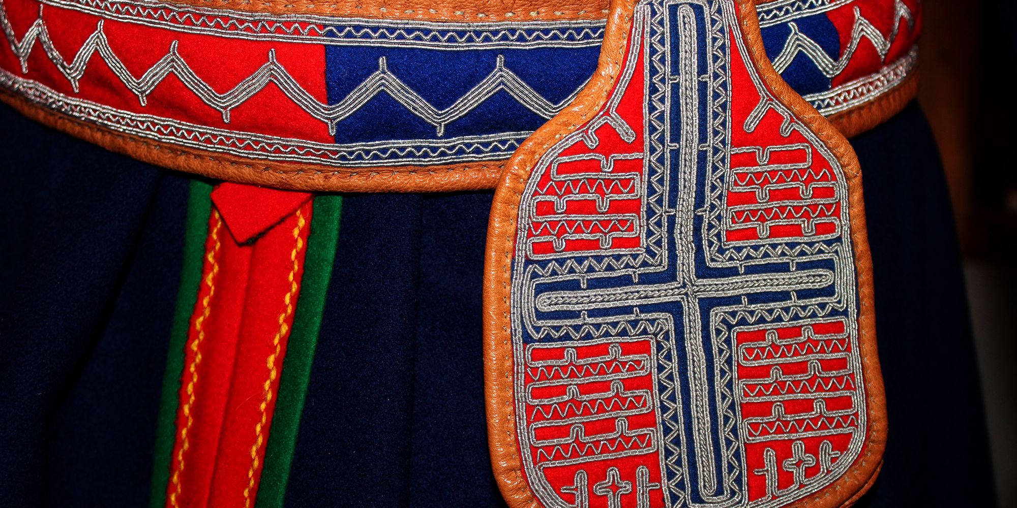 Saemien Sijte - traditional belt for a man. South Sami museum in Snåsa 