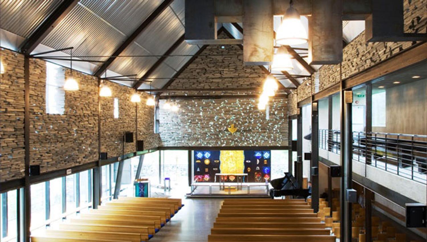 Unique and modern interior.