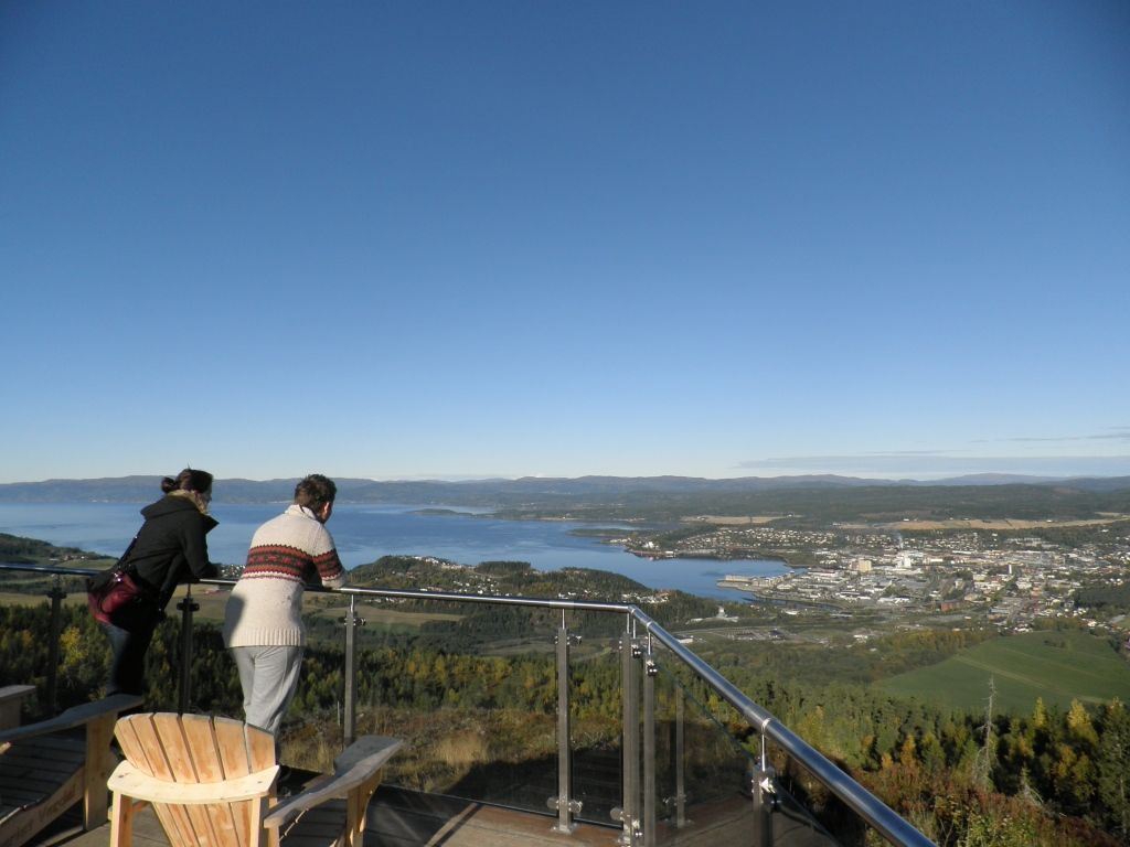 Utsikt fra Oftenåsen over Steinkjer