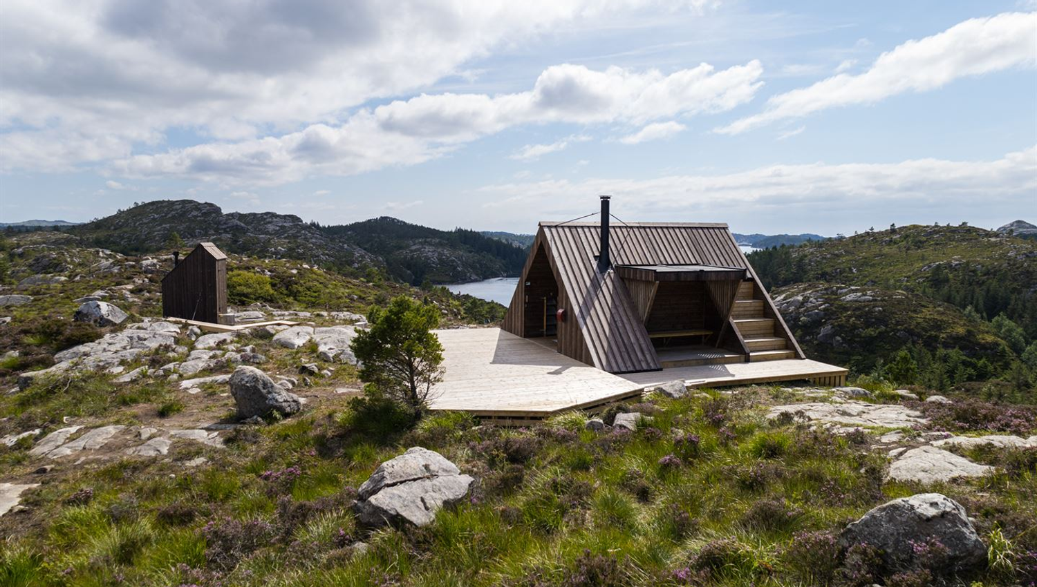 Dagsturhytta Kurebu på Goddo, Bømlo. Foto: Andre Marton Pedersen