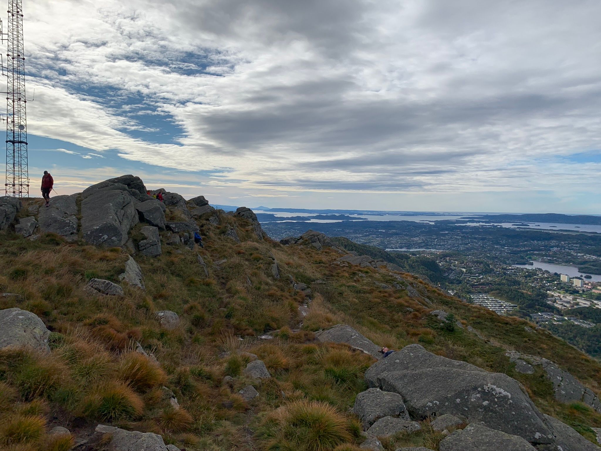 Beautful view from the top of Løvstakken