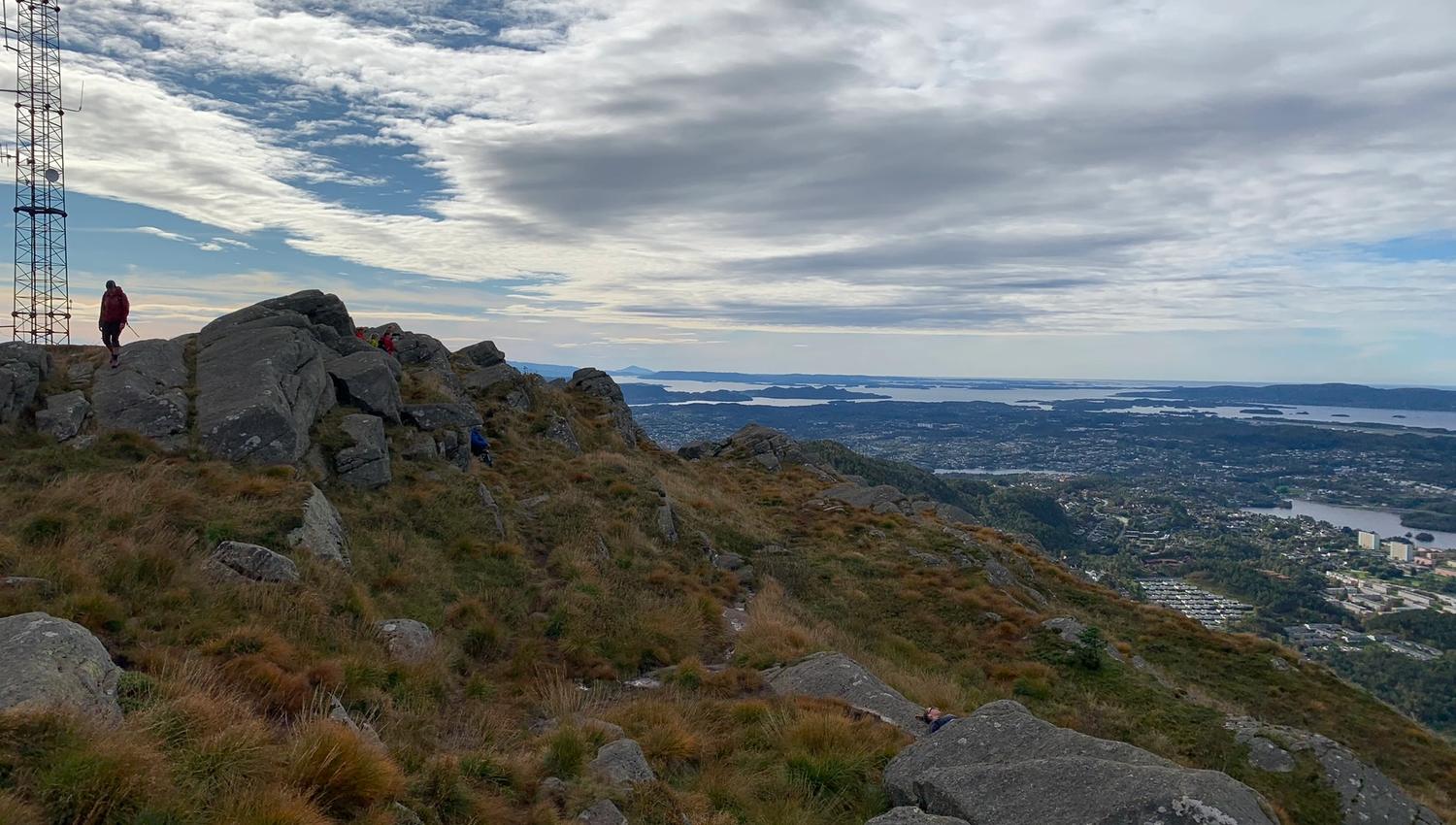 Beautful view from the top of Løvstakken