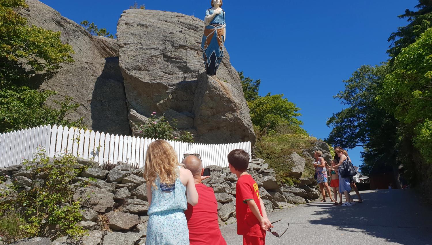 Damå i parken