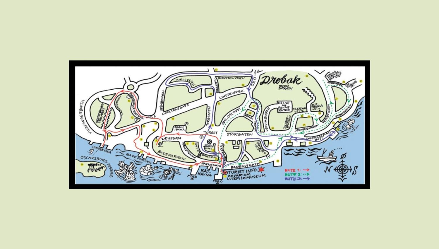 Rute 1, 2 og 3