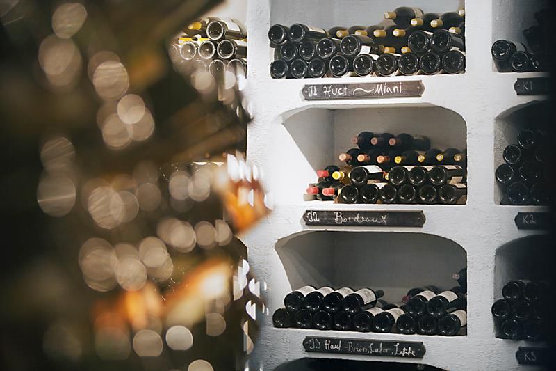 Wine storage. Photo