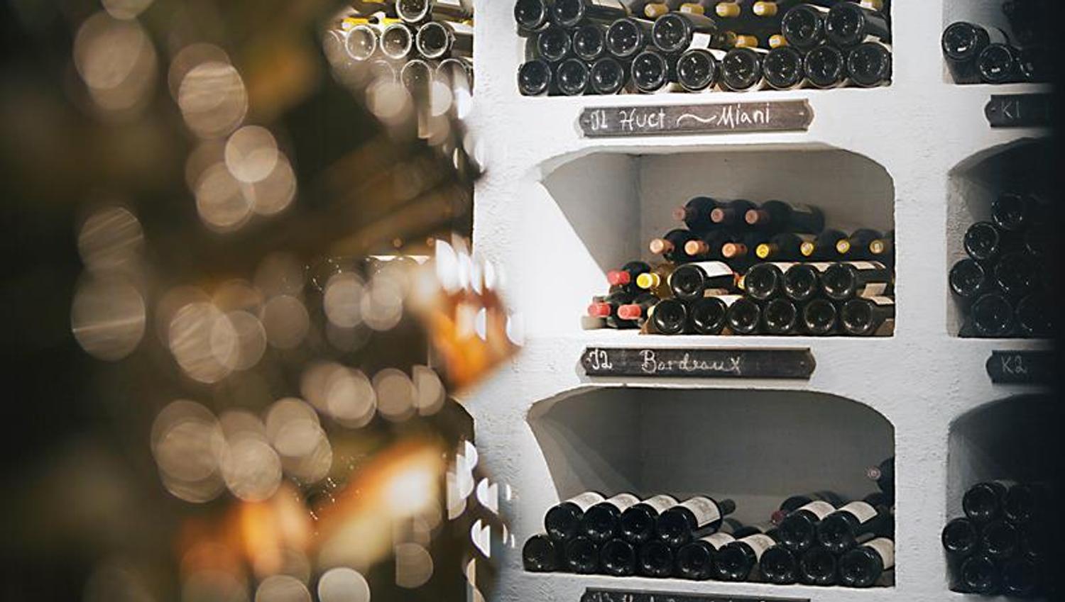 Wine storage. Photo